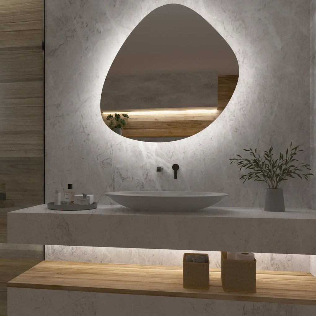 Atypické zrkadlo s LED osvetlením G6