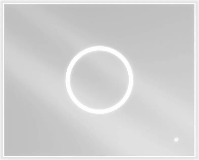 Mexen Koga kúpeľňové zrkadlo s podsvietením 100 x 80 cm, LED 6000K, ochrana proti zahmleniu - 9821-100-080-611-00