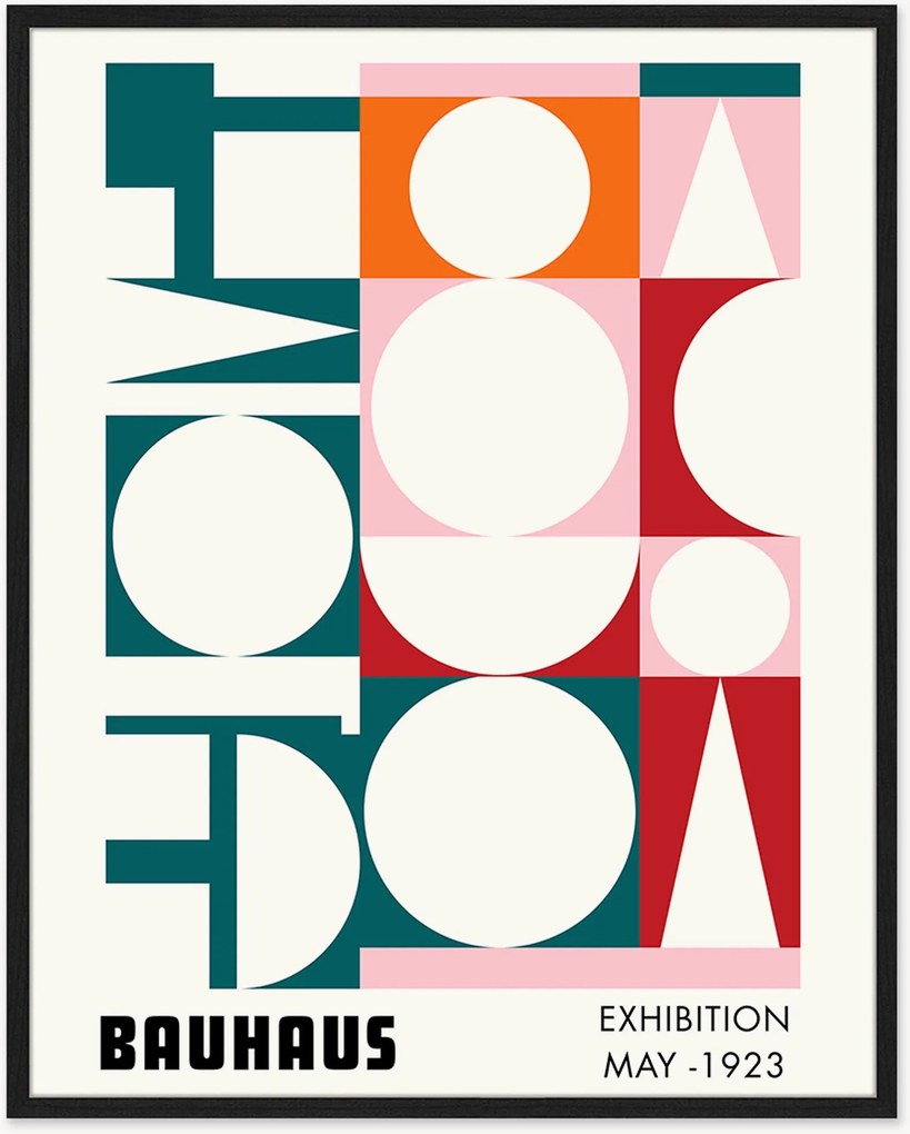 Nástenná dekorácia v ráme Bauhaus Exhibition May 1923