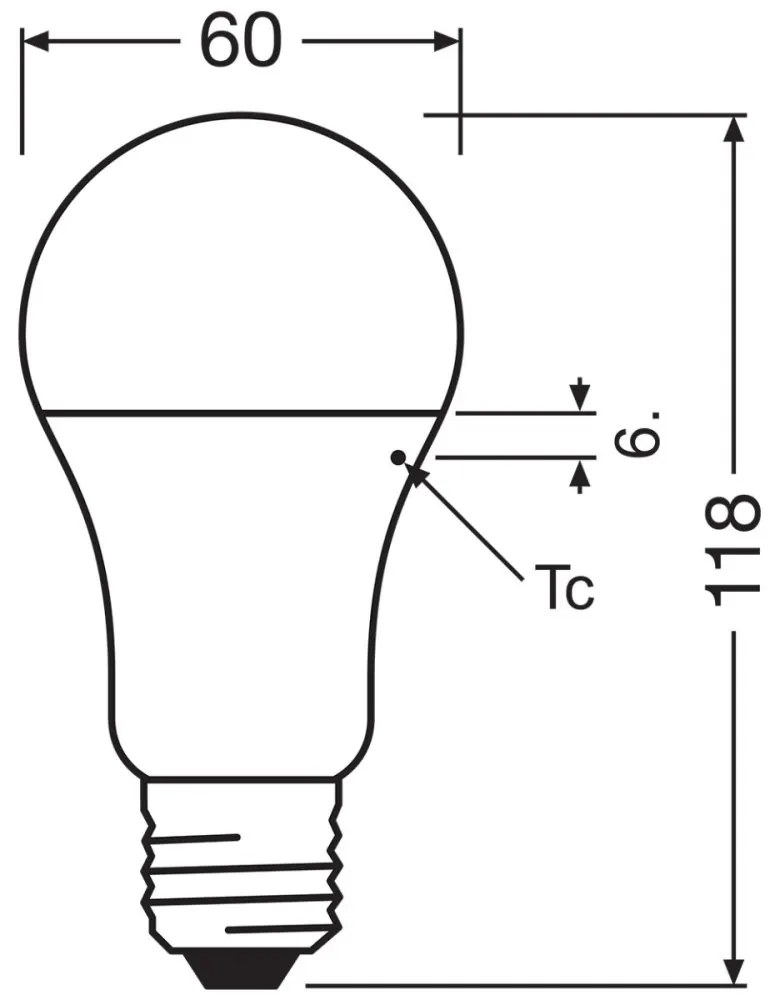 LED žiarovka E27 A60 13W = 100W 1521lm 2700K Warm 200° OSRAM STAR