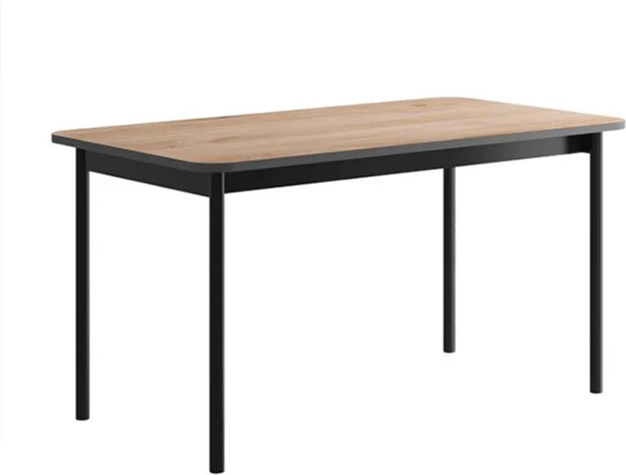 Jedálenský stôl, dub jaskson hickory/grafit, BERGEN BL140