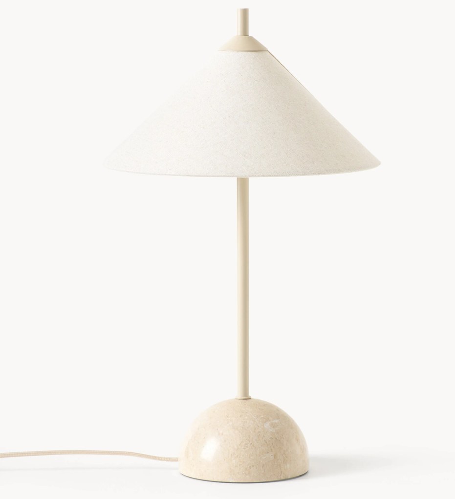 Stolová lampa's mramorovým podstavcom Vica