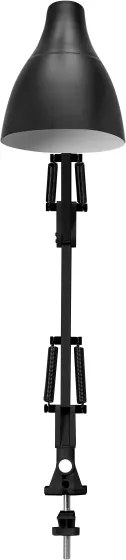 Osram - Stolová lampa so svorkou DESK LINE 1xE27/11W/230V čierna