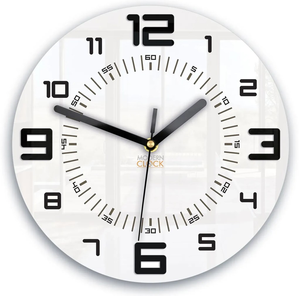 Nástěnné hodiny Armando 28 cm černé/bílé