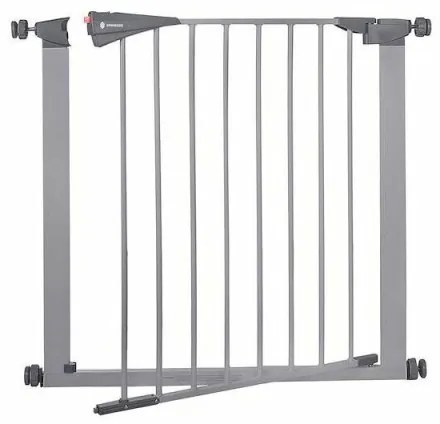 SPRINGOS Detská zábrana nastaviteľná 79-112 cm SPRINGOS BabyLock šedá