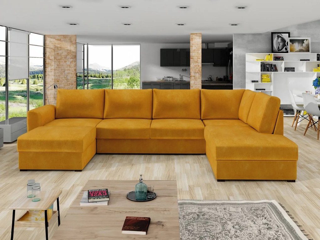 Sedacia súprava Szafran, Dostupné poťahy: ekokoža Soft 017 + Lux 06, Strana: ľavá