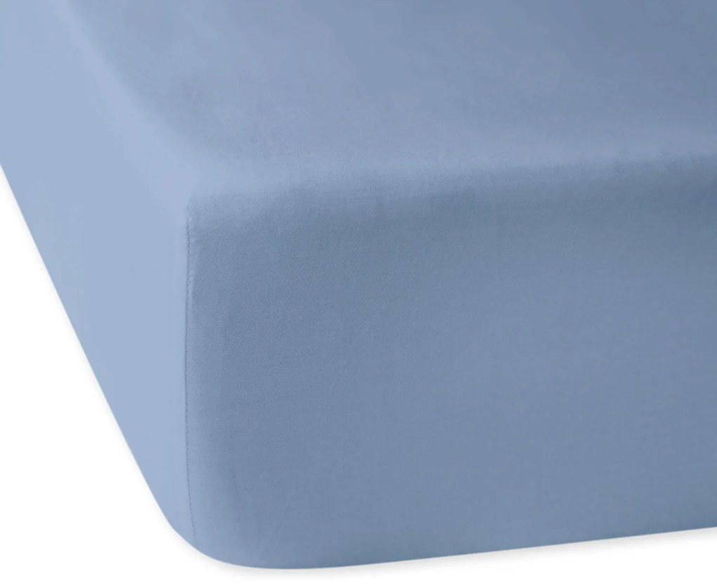 SATÉNOVÉ PRESTIERADLO 120X200 CM SVETLOMODRÉ