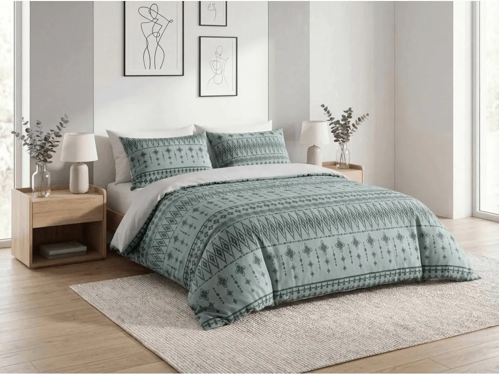 Flanelové obliečky z mikrovlákna ELVADO mentolové Rozmer obliečky: 70 x 90 cm | 140 x 200 cm