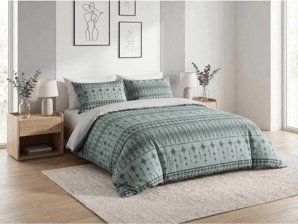 Flanelové obliečky z mikrovlákna ELVADO mentolové Rozmer obliečky: 70 x 90 cm | 140 x 200 cm