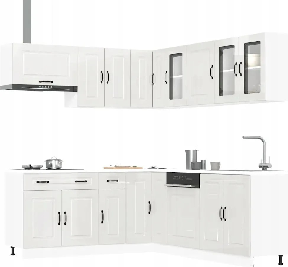 vidaXL 11-dielna sada kuchynských skriniek Kalmar, kompozitné drevo