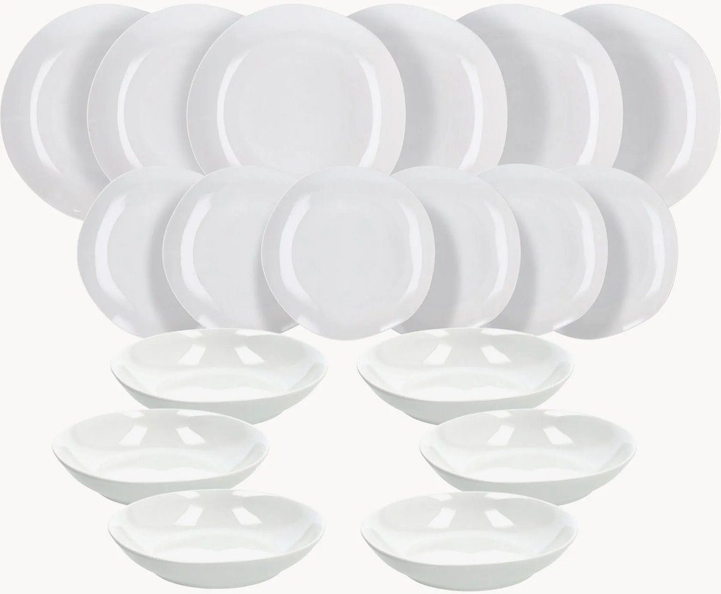 Porcelánová súprava riadu Delphi, 6 osôb, 18 ks