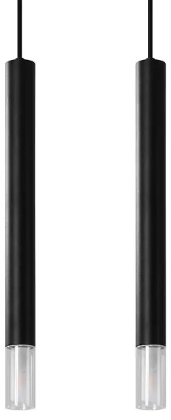 Sollux SL.0961 - Luster na lanku VIZIER 2xG9/40W/230V čierna