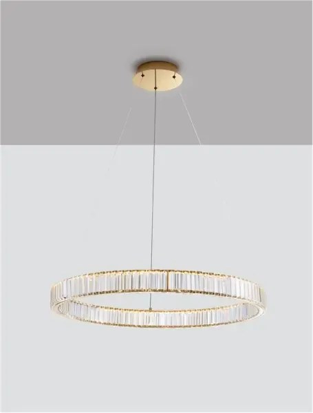 Krištáľový luster Aurelia 47W 80 zlaté