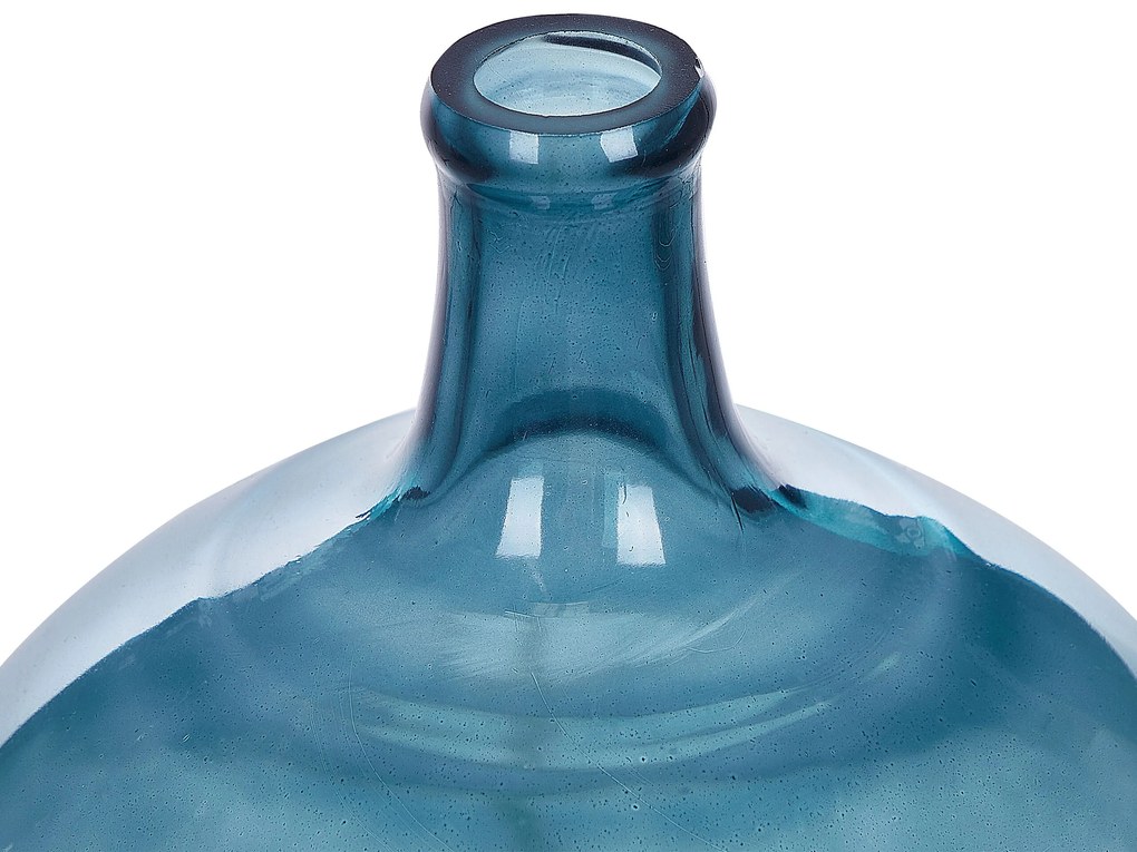 Sklo Dekoratívna váza 31 Modrá CHAPPATHI Beliani