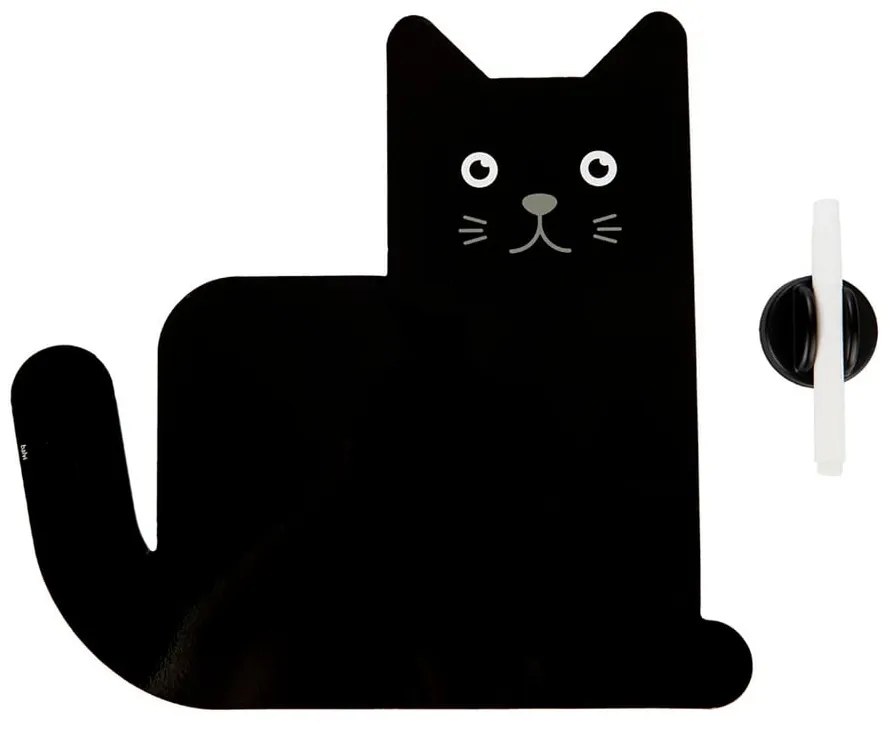 Čierna magnetická tabuľa Balvi Meow!