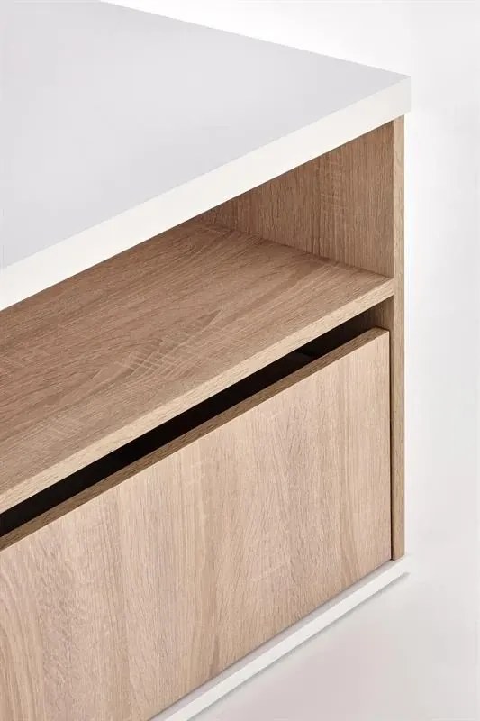 Konferenčný stolík Tera, Biala/ Sonoma