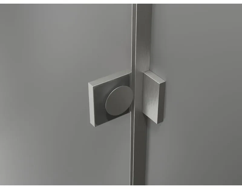 Mexen Lunar, L Duo výklopný sprchový kút 105 x 105 cm, 8mm číre sklo, oceľový profil, 834L-105L-105P-97-00