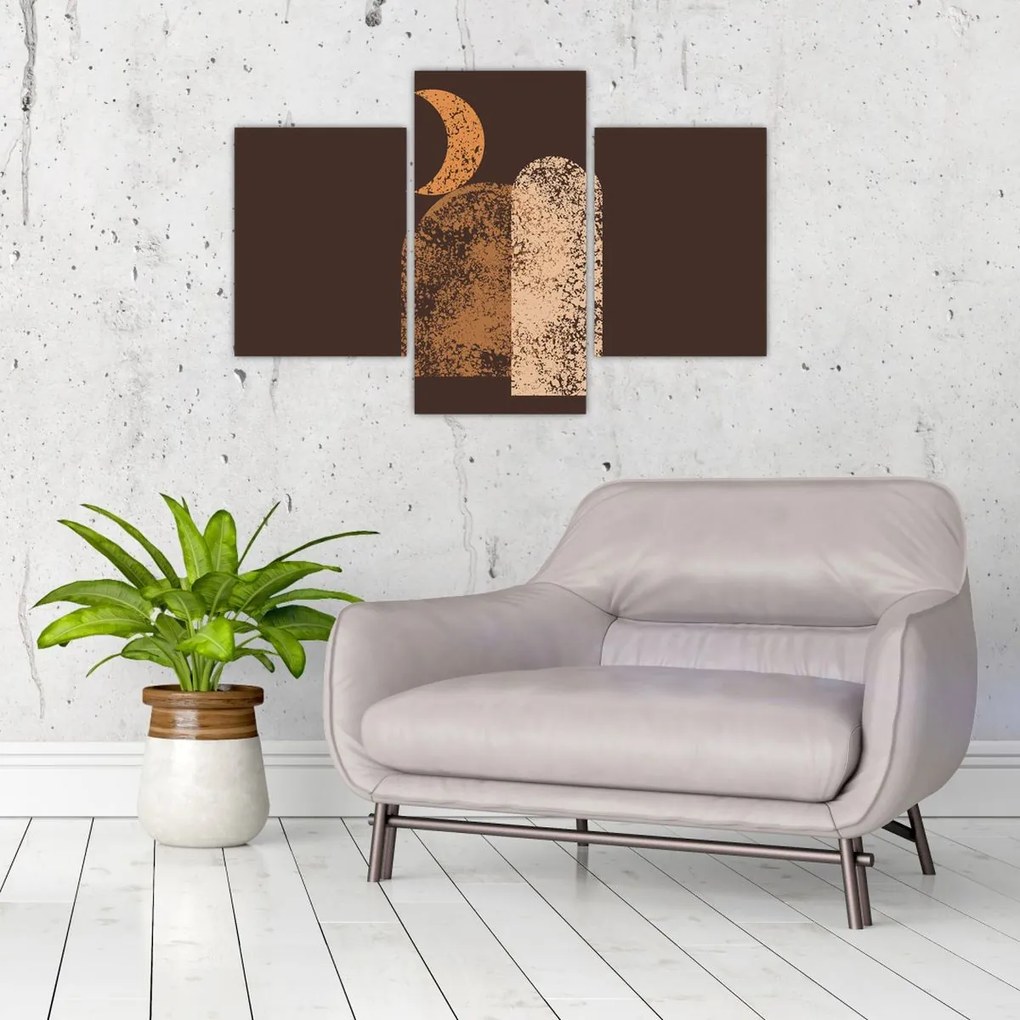 Obraz - Oranžové oblúky N⁰2 (90x60 cm)