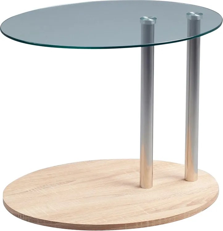 Konferenčný / odkladací stolík na kolieskach Kira, 52 cm