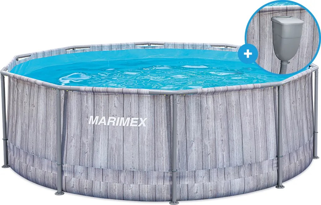 Marimex | Bazén Marimex Florida 3,05x0,91 m so zabudovaným skimmerom - SIVÉ DREVO | 10340316
