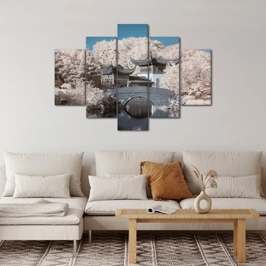 Obraz - Rozkvitnuté stromy v Ázii (150x105 cm)