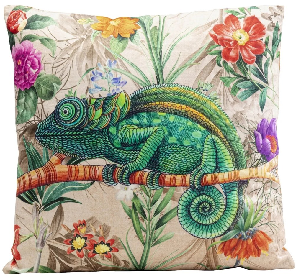 Jungle Chameleon vankúš viacfarebný 43x43 cm