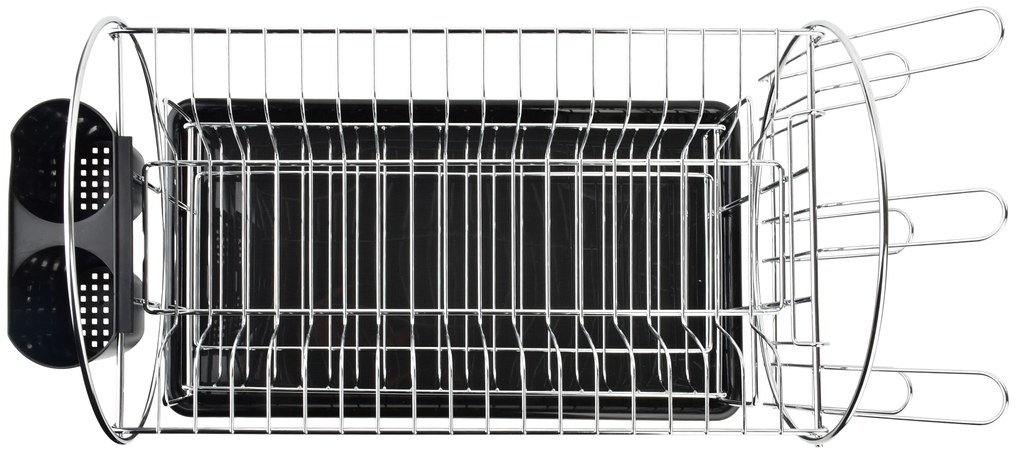 Kovový odkvapkávač na riad Basic Kitchen, 51x36,5x23,5 cm