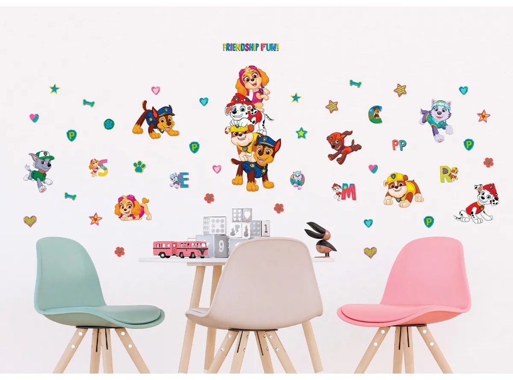 Samolepiaca dekorácia Paw Patrol Friendship Fun, 65 x 85 cm