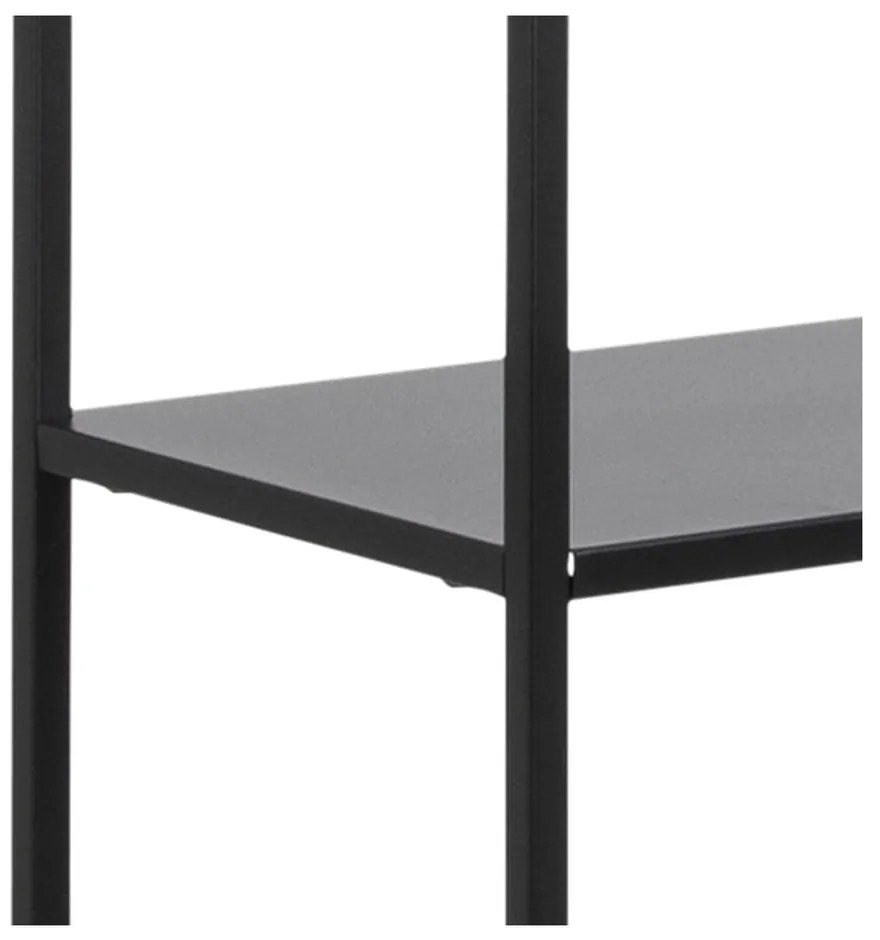 Čierna kovová knižnica 70x185 cm Newcastle – Actona