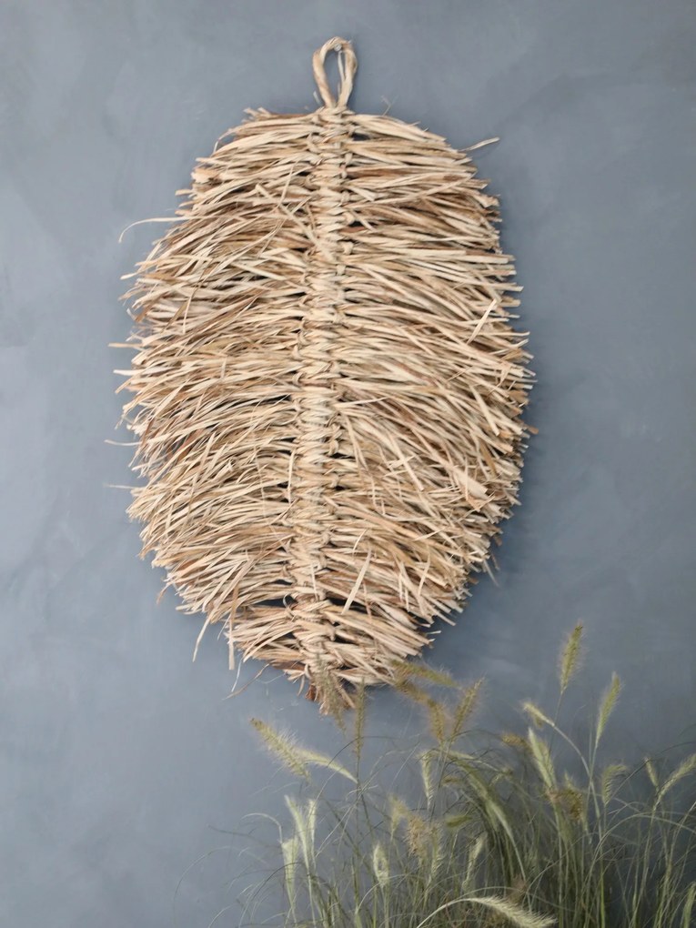 Nástenná dekorácia v tvare listu z morskej trávy - 50*75cm