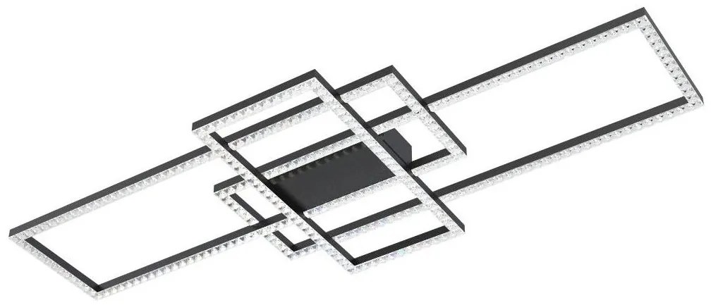 Zuma Line MX7907-3B-3BT- LED Stropné svietidlo ERVI LED/52W/230V 2700-6000K čierna