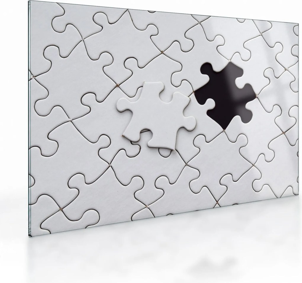Sklenený obraz puzzle (70x50 cm)