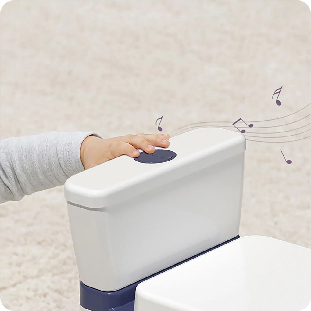 Ricokids Detský nočník s melódiou RK-290 biely a modrý