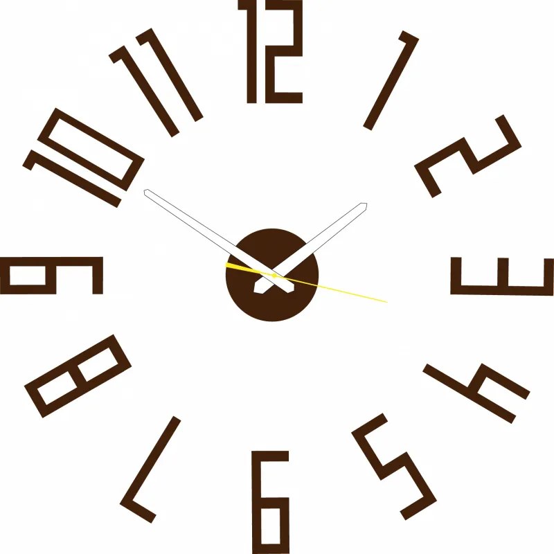 Nástenné hodiny Quartz, nalepovacie dekorácie, 3D zrkadlové nálepky Xmomo X0018-Wall clock HEU-