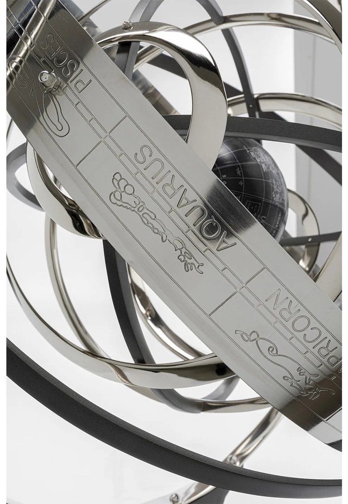 Armillary dekorácia sivo-strieborná 82 cm