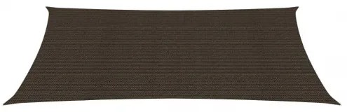 vidaXL Tieniaca plachta 160 g/m² hnedá 2x5 m HDPE-