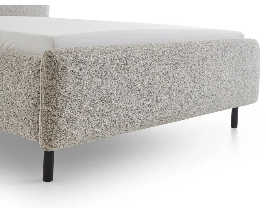 Béžová čalúnená dvojlôžková posteľ bez roštu 160x200 cm Primo – Meise Möbel