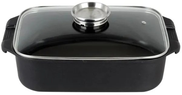 Pekáč s pokrievkou TORO 6,5 l 34,5x10x24,5 cm čierny