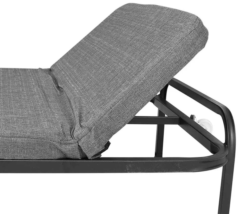 Posteľ pre hostí, rôzne typy, sivý