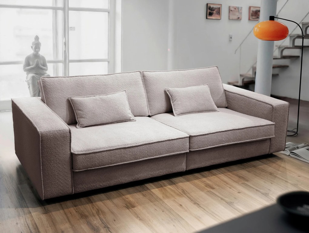 XXXLutz VEĽKÁ POHOVKA, plast, textil, kompozitné drevo, taupe MID.YOU - Sedačky - 000694009505
