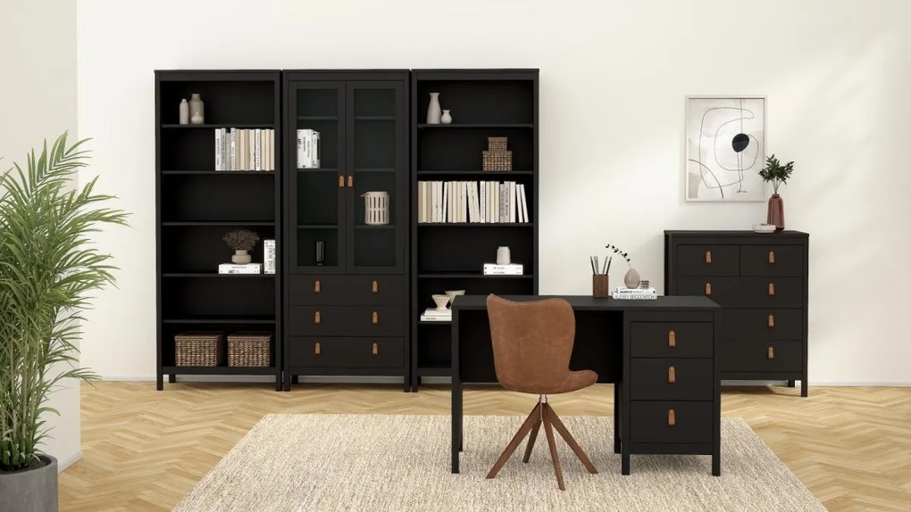 Knihovna Realty 78 cm černá