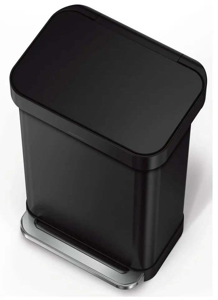Pedálový oceľový odpadkový kôš 45 l – simplehuman