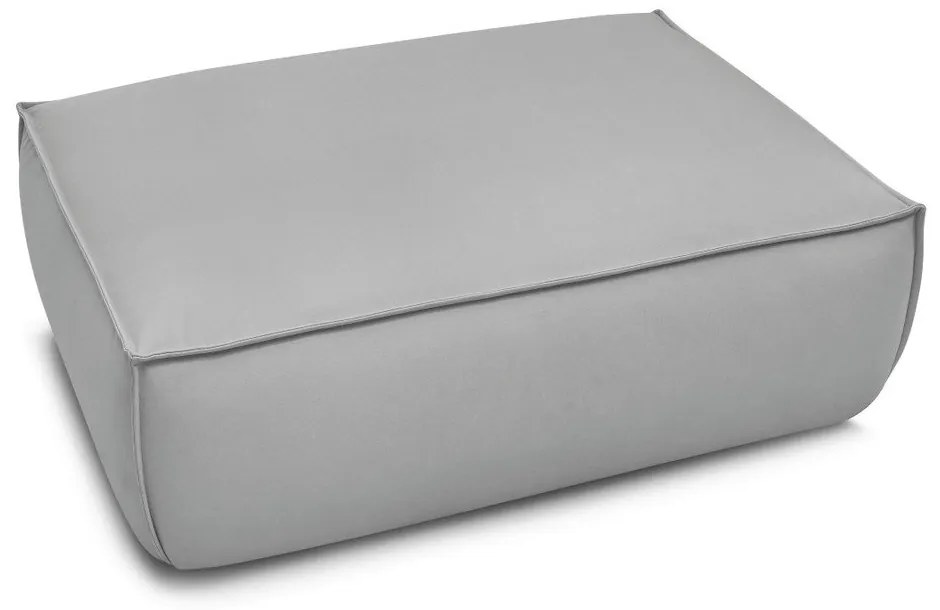 Svetlosivá podnožka z imitácie kože Boheme – Bobochic Paris