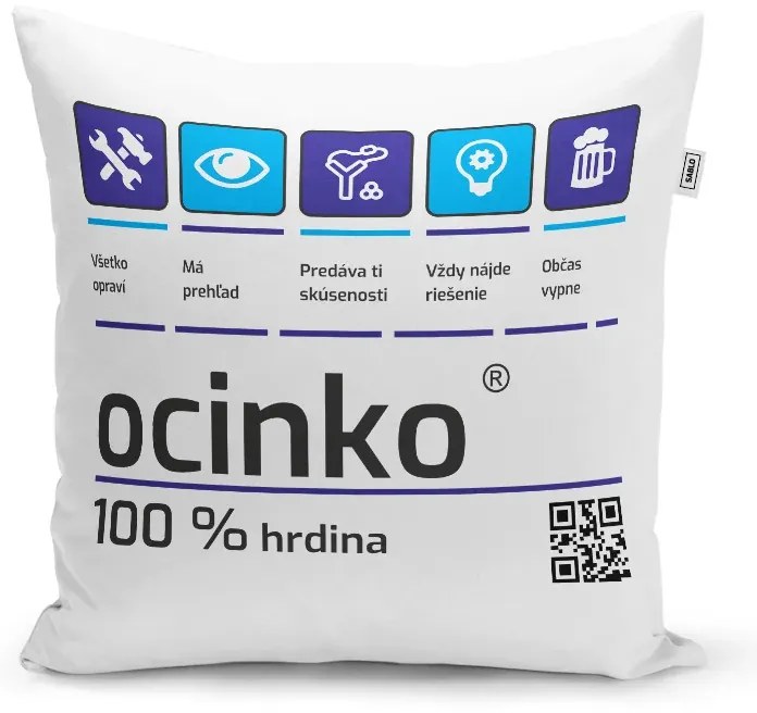 Sablio Vankúš Otecko: 40x40 cm