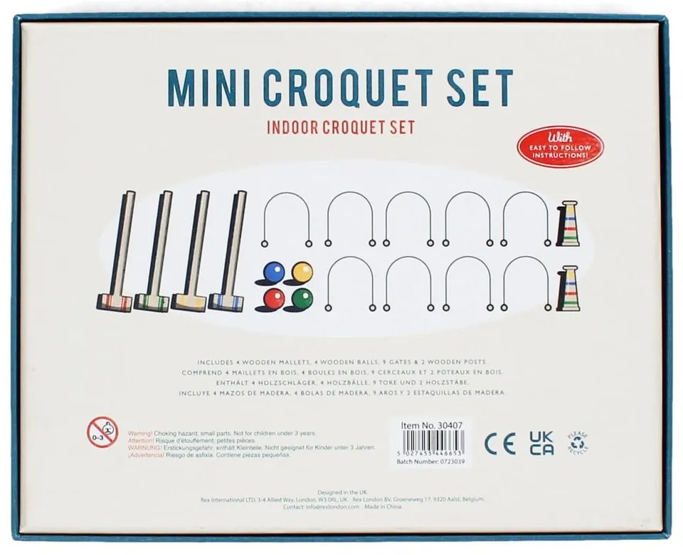 Stolový kroket Mini Croquet Set – Rex London