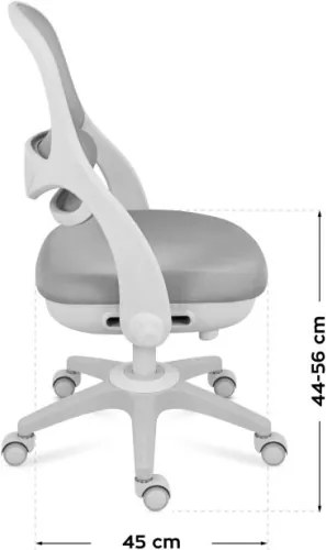 Detská otočná stolička Mark Adler Junior 4.7 Grey