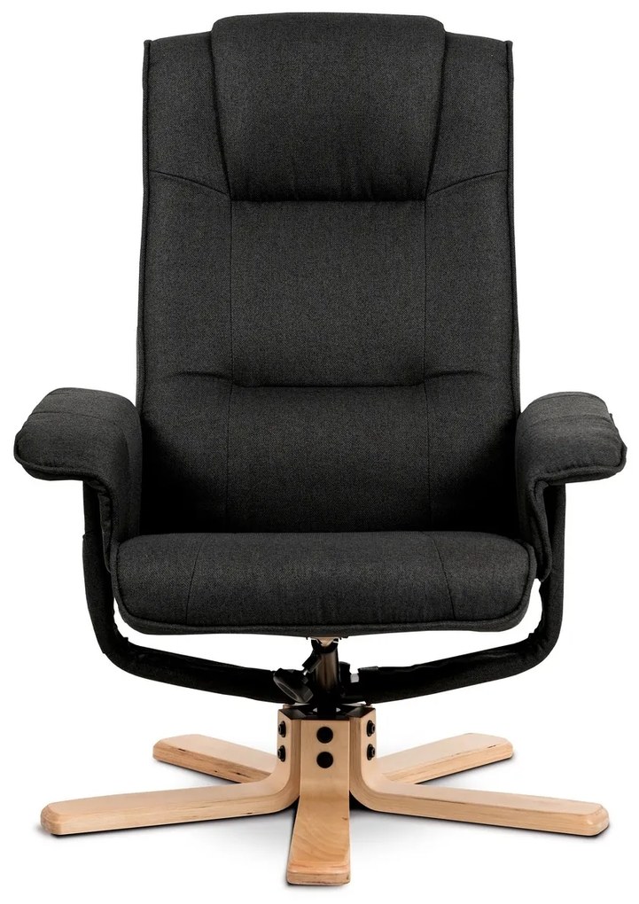 Polohovacie kreslo s podnožkou GREY2, sivá