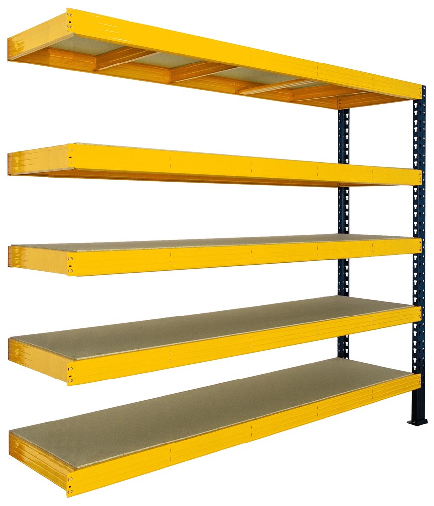 Trestles Prístavok k regálu 1800x2200x800, 5 políc Farba: červená a čierna