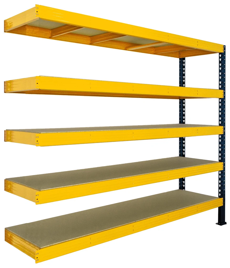 Trestles Prístavok k regálu 1800x2200x800, 5 políc Farba: žltá a čierna