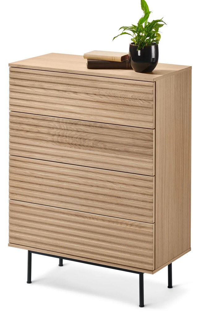 Komoda »Finnsbo« s lamelovým vzhľadom